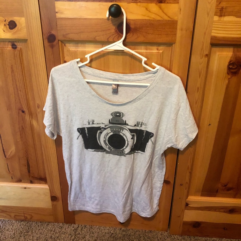 Camera Off The Shoulder Top